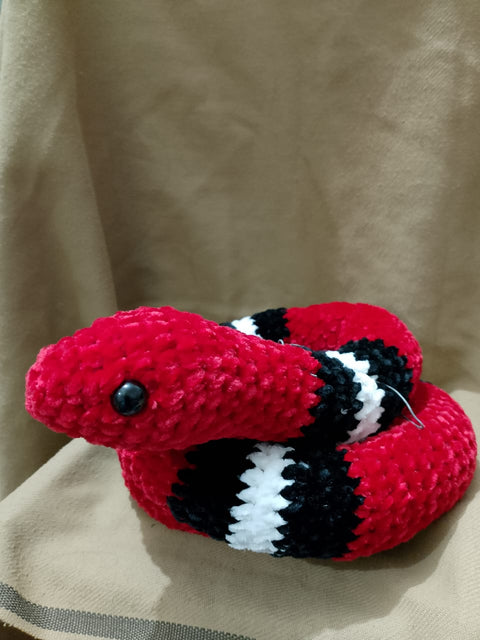 Handmade Crochet Rattle Snake