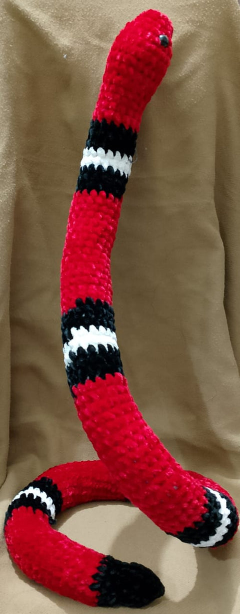 Handmade Crochet Rattle Snake